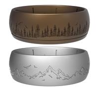 icooci Silicone Wedding Ring for Men, Breathable Rubber Band for Active Lifestyle, Flexible & Safe, Comfortable Fit, Ideal for Gym, Work, Sports, Outdoor, Durable Men's Silicone Ring - 6/4/2 Packs, 9