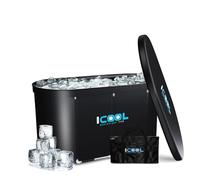 Upgrade XL 129 Gal Large Oval Ice Bath Tub for Athletes,Multiple Layered Portable Outdoor Cold Plunge Tub for Recovery,Cold Plunge for Family-Foldable Ice Baths for Home,Gyms,Indoor use