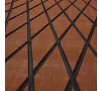 ICOOP EVA Foam Boat Flooring Diamond Brown Marine Carpet Self-Adhesive Sea Deck Non-Slip Hydro Turf 3M Adhesive Backing Boat Decking for Jon Boats Sailboat RV 94.5''x36''/24''/15.8'', 47.2''x15.8''