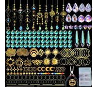 IcosaMro 400 Pieces Sun Catchers Arts and Crafts for Adults, Crystal Suncatchers Craft Kit for Adults, Suncatcher, DIY Prism Making, Interior Window Accessories