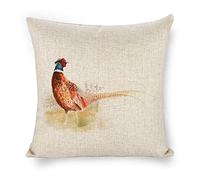 Icotoibabie Linen Pillow Case Pretty Pheasant 18x18 Double Sided Decorative Cushion Cover for Sofa Bed Chair Car