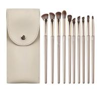 iCovalescent 10 Piece Makeup Brush Set, Professional Make-Up Brush Set, Powder, Foundation, Eyeshadow, Concealer, Eyeshadow, Make-Up Brush with Make-up Bag