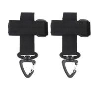 iCovalescent 2 Pcs Glove Clips, Glove Storage Buckle, for Outdoor Climbing, Camping, Fishing, Hiking(Black)