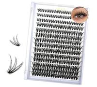 iCovalescent 280Pcs Eyelash Extension Kit, Wispy Lashes Individual Cluster D Curl, DIY Cluster Lashes Kit Beginners(30D+40D)