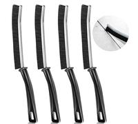 iCovalescent 4Pcs Crevice Cleaning Brush, Grout Cleaner Brush with Hard Handle, Bathroom Crevice Gaps Cleaning Brush Groove Crevice Cleaning Tool for Narrow Corners in Home Kitchen Bathroom