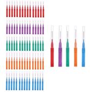 iCovalescent 80 Pcs Interdental Brushes, Teeth Cleaner, Tooth Cleaning Tool for Cleaning Gaps Between Teeth(5 Colors)