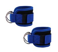 iCovalescent Pack of 2 Foot Straps Cable Pull, Weight Cuffs, Fit Grip Lifting Straps for Fitness, Gym, Workout, Cable Machines, Strength Training Equipment (Blue)