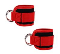 iCovalescent Pack of 2 Foot Straps Cable Pull, Weight Cuffs, Fit Grip Lifting Straps for Fitness, Gym, Workout, Cable Machines, Strength Training Equipment (Red)