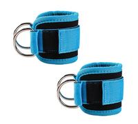 iCovalescent Pack of 2 Foot Straps Cable Pull, Weight Cuffs, Fit Grip Lifting Straps for Fitness, Gym, Workout, Cable Machines, Strength Training Equipment (Sky Blue)