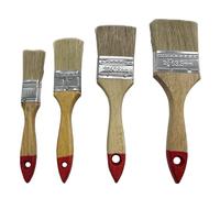 iCovalescent Set of 4 Paint Brushes, Flat Brushes, Suitable for Messy Jobs That Involve Painting, Silicon, Gesso, Staining, Varnishes, Glues(1/1.5/2 / 2.5 inches)