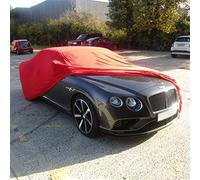 iCover - Deluxe Indoor Car Cover Super Soft Full Body - 160gsm Breathable Dustproof Strong Elastic Fabric - Available in XS - XL & 4x4 Sizes (Red, XLarge)