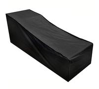 ICover Heavy Duty Garden Sun Lounger Cover - 100% Waterproof 600D Oxford Fabric Durable Dust, Wind, Rain, UV Protection