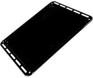 ICQN Baking Trays & Grid 460 x 370 x 30 mm Set, Enamelled, Grease Pan, Chrome-Plated, Oven Rack, Baking Tray for Oven & Hob, Grid Rack