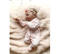 iCradle 19Inch-48CM Reborn Dolls Baby Doll Newborn Baby Realistic Cute Newborn Dolls,Close Eyes For Age 3+