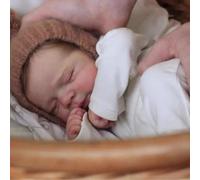 iCradle 19Inch,48CM,Reborn Dolls Baby Newborn Baby Realistic Cute Newborn Dolls,Close Eyes Sleeping Dolls For Age 3+