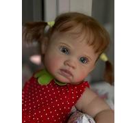 iCradle Reborn Babies 60cm-24 inch Rooted Hair Soft Boby Vinyl Realistic Newborn Dolls Real Handmade Dolls Baby For Age Three