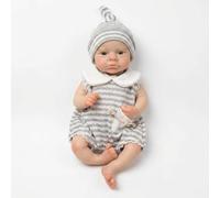 iCradle Reborn Baby Dolls,12 Inch 30cm, Realistic Newborn Dolls,Full Solid Silicone Reborn Dolls With Brown Eyes Safe Play Toy for Kids Ages 3+