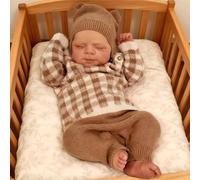 iCradle Sleeping Reborn Dolls Lifelike Reborn Baby Dolls - 20Inch Baby Feeling Realistic-Newborn Baby Dolls Cute Real Life Baby Dolls Hand Rooted Hair with Box for Kids Age 3 +