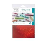 iCraft Gina K Designs Fancy Foil 6"X8" 12/Pkg, Backed Paper, Radiant Red, 6-x-8-Inch