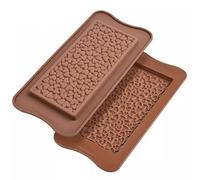 ICRAFT - Love Hearts Silicone Brittle Bar Snap Bar Mould Chocolate Mold Block for Chocolate Making, Sugar Craft, Baking, Wax Melts, Bath Bombs & Soap Making