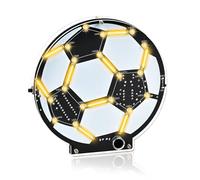 ICrduioo Football Soldering Kit LED Lamp, DIY Mint Learning Set, Electronic Kit for Beginners and Football Fans, Sound-Controlled Light + 5 Modes in Continuous Light Soldering Project, Decorative