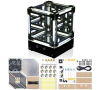 ICrduioo Soldering Kit, DIY Mirror Night Light Electronics Kit, Adjustable LED Brightness, DIY Cube Soldering Project Gift Box for Home and School Learning STEM Education
