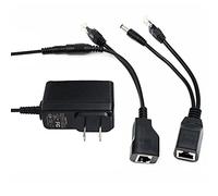 iCreatin 12V Power Over ethernet PoE Injector and PoE Splitter Kit Extension Power for 12 Volt 12 Watt Devices with 5.5 x 2.1 mm DC Jack