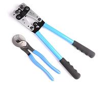 iCrimp Battery Cable Lug Crimping Tools, Durable Wire Cutter and Crimper Pliers, for 6-50mm² Heavy Duty Battery Wire Connections