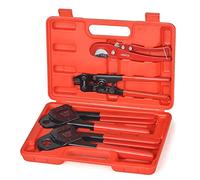 iCrimp IWS-1807CN PEX Crimping Tool Kit with PEX Crimpers, PEX Tubing Cutter, Copper Ring Removal Tool for 1/2’’ & 3/4’’ Copper Crimp Rings, Meets ASTM F1807 Standard