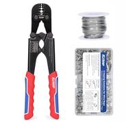 iCrimp Wire Rope Crimper Kit with Cutter, Cable, Sleeves & Thimbles