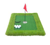 ICRPSTU Pool Golf Game Set,Floating Golf Green,Golf Putting Mats Training Accessories,Floating Golf Green for Pool Golf Hitting Mat Outdoor Backyard Golf Game Practice Putting Mat