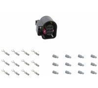 ICT Billet Oxygen Sensor Female Connector Component Kit with Terminals and Seals 02 Compatible with GM LS Bosch BAK 6-wire AEM Haltec Holley LSU 4.9 Sensor Black MCP 1.5K Tyco TE AMP Wire Plug WC0XY01