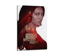 ICTHGJLOD Murder at The Murder Mystery Party Movie Posters_ Decorative Painting Canvas Wall Posters And Modern Family Bedroom Decor 16x24inch(40x60cm)