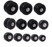ICTRONIX Pair Luggage Suitcase Replacement Wheels Repair Axles Repair Kit 45mm x 19mm