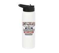 ICU Nurse Because Regular Nursing Wasnt Chaotic Enough Stainless Steel Insulated Water Bottle