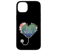 ICU Nurse Critical Care RN Nursing Stethoscope Heart Case for iPhone 14 Plus