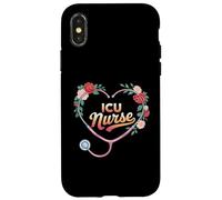 ICU Nurse Critical Care RN Nursing Stethoscope Heart Case for iPhone X/XS