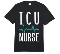 ICU Nurse Heartbeat Neonatal Nursing Intensive Care Unit Comfort Colors Adult Heavyweight T-Shirt