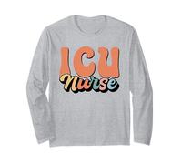 ICU Nurse Retro Critical Care Registered Nurse Long Sleeve T-Shirt