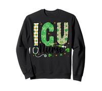 ICU Nurse Shamrock Irish Intensive Care Unit St Patricks Day Sweatshirt