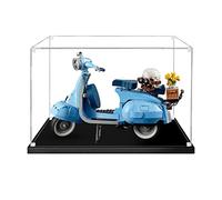 icuanuty Acrylic Display Case Compatible with Lego 10298 Vespa 125 Scooter, Dustproof Display Box for Models Collectables (Only Case)