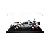 icuanuty Acrylic Display Case Compatible with Lego 10300 Back to The Future Delorean, Dustproof Display Box for Models Collectables (Only Case)