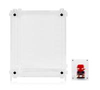 icuanuty Acrylic Display Case Compatible with Lego BrickHeadz - Dust Protected Storage Box for Lego Display Case, Size: 10x10x12.6 cm