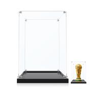 icuanuty Acrylic Display Case Compatible with Lego Football 43020 (Display | 25 x 22 x 38 cm display compatible with Lego Editions Sports, official trophy of FIFA 43020, yellow-resistant acrylic glass