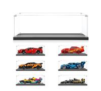icuanuty Acrylic Display Case Compatible with Lego Speed Champions Bugatti Vision GT Hyper Sports Car 77253 - Dust Protected Storage Box for Lego Display Case, 1:32 Size: 22x11x8 cm (No Model)