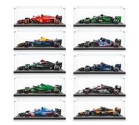 ICUANUTY Acrylic Display Case Compatible with Lego Speed Champions Ferrari SF-24 F1 Racing Car Formula 1 77242 (77242-77251), Dust-Proof Storage and Organisation Display Case, 22x11x8 cm (Case Only)