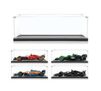 ICUANUTY Acrylic Display Case Compatible with Lego Technic F1 Car Ferrari SF-24 42207, for Mercedes-AMG F1 W14 E Performance 42171, for Technic McLaren F1 42141(No Model)