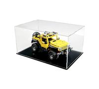 icuanuty Acrylic Display Case for Lego 42122 Technic Jeep Wrangler 4x4, Dustproof Display Box for Models Collectables (Only Case)
