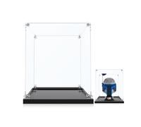 ICUANUTY Acrylic Display Case for Lego 75408 Jango Fett Helmet - Dustproof Storage, Size: 20 x 20 x 25 cm (Display Case Only, No for Lego Bricks Included)