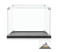 ICUANUTY Acrylic Display Case for Lego Architecture Castle Himeji 21060, Display Case for Lego 21058 Architecture Cheops Pyramid Kit, 40 x 40 x 25 cm (Display Case Only)